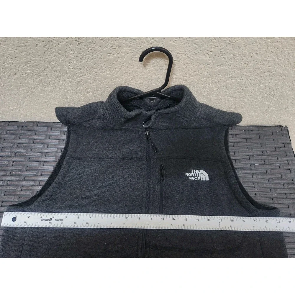 The North Face Gordon Lyons Fleece Sweater Vest Men's Size XL Gray Full Zip